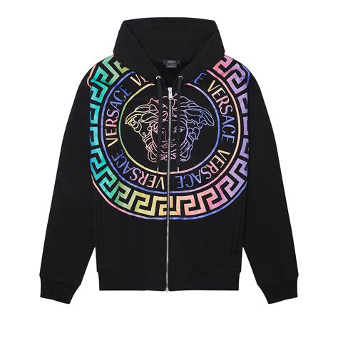 versace multicolor hoodie|Versace hoodies for men.